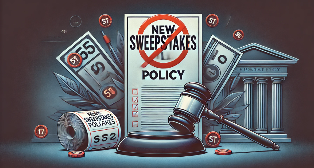 New Anti-Sweepstakes Policy